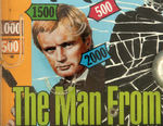 "THE MAN FRON U.N.C.L.E. - THE PINBALL AFFAIR" BOXED MARX BAGATELLE GAME.