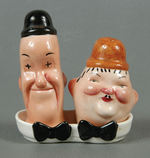 LAUREL & HARDY "BESWICK" ENGLISH SALT & PEPPER SET.