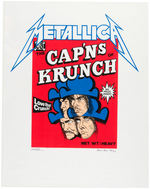 METALLICA "CAP'NS OF KRUNCH" ARTIST SIGNED POSTER PROOF.