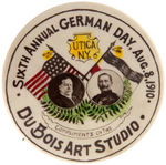 TAFT AND GERMAN KAISER WILHELM JUGATE ISSUED FOR 1910 "GERMAN DAY".