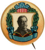 TAFT 1908 BEAUTIFULLY COLORED PORTRAIT BUTTON.