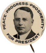 OUTSTANDING COX "FOR PRESIDENT/PEACE/PROGRESS/PROSRERITY" (sic).