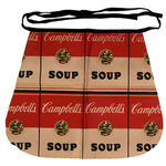 ANDY WARHOL-INSPIRED CAMPBELL'S SOUP PAPER APRON.