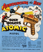 "BUCK ROGERS U-235 ATOMIC PISTOL" BOX & DAISY HANDBOOK.