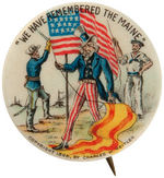 UNCLE SAM CHOICE COLOR CARTOON CLASSIC, 1898 SPANISH-AMERICAN WAR.