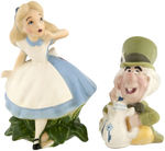 ALICE IN WONDERLAND & THE MAD HATTER SHAW FIGURINE PAIR.