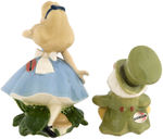 ALICE IN WONDERLAND & THE MAD HATTER SHAW FIGURINE PAIR.