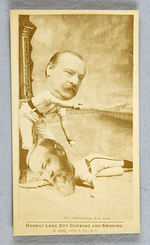 CLEVELAND & HARRISON "THE PRESIDENTIAL B.B. CLUB" 1880s TOBACCO CARD.