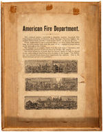 MILTON BRADLEY "AMERICAN FIRE DEPARTMENT - A SECTIONAL PICTURE TOY" BOXED SET.