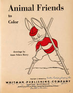 WHITMAN "ANIMAL FRIENDS TO COLOR" ORIGINAL COVER ART.