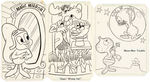 "BULLWINKLE COLORING BOOK" ORIGINAL ART LOT.