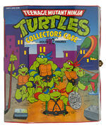 "TEENAGE MUTANT NINJA TURTLES" CARDED ACTION FIGURE LOT OF EIGHT WITH CASE.