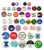 GAY RIGHTS BUTTON COLLECTION MOST CIRCA 1976-1986.