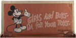 "MICKEY MOUSE TOY CHEST AND CHILDREN'S SEAT" (FABRIC-COVERED LID VARIETY).