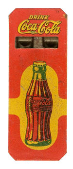 "DRINK COCA-COLA" GRAPHIC TIN LITHO 1930s WHISTLE.