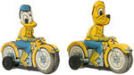 DONALD DUCK & PLUTO LINEMAR FRICTION MOTORCYCLE PAIR.