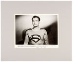 "ADVENTURES OF SUPERMAN" EIGHT TV STUDIO ISSUED VINTAGE PUBLICITY STILLS.