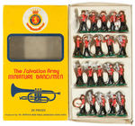 "THE SALVATION ARMY MINIATURE BANDSMEN" HAND PAINTED BOXED SET.