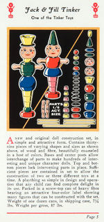 "TINKER TOYS" 1931 CATALOG.