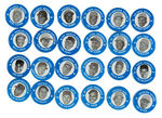 MAJOR LEAGUE BASEBALL PLAYER'S ASSOCIATION 50 OF 60 BUTTONS IN 1969 SET.