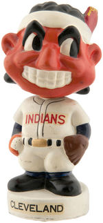 CLEVELAND INDIANS MINI "CHIEF WAHOO" BOBBING HEAD.