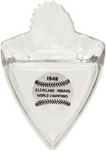 1948 CLEVELAND INDIANS WORLD CHAMPIONS ARROWHEAD ASHTRAY.