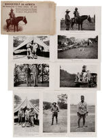 TEDDY "ROOSEVELT IN AFRICA" COMPLETE POSTCARD SET OF 16 WITH ENVELOPE.