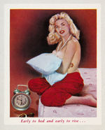 "THE GLAMOUR GAL PROVERB CALENDAR" SAMPLE PIN-UP CALENDAR WITH JAYNE MANSFIELD.