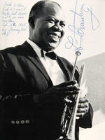 LOUIS ARMSTRONG SIGNED PROGRAM.