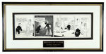 “BRINGING UP FATHER” PROFESSIONALLY FRAMED 1943 DAILY COMIC STRIP ORIGINAL ART.