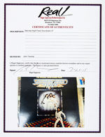 JOHN TRAVOLTA SIGNED "SATURDAY NIGHT FEVER" LP ALBUM COVER.