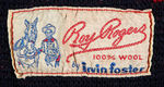 "ROY ROGERS" SALESMAN'S SAMPLE SWEATER PANEL.