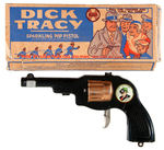 "DICK TRACY MARX SPARKLING POP PISTOL" IN BOX.