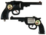 DICK TRACY MARX CLICK PISTOL SIZE/GRIP VARIETY PAIR.