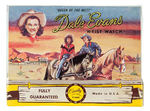 "DALE EVANS WRISTWATCH" WITH STANDEE AND CRYSTAL CASE.