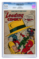 "LEADING COMICS" CGC TRIO.