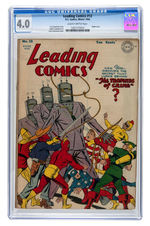 "LEADING COMICS" CGC TRIO.