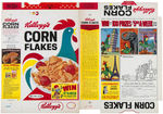 "KELLOGG'S CORN FLAKES" FILE COPY CEREAL BOX FLAT LOT.