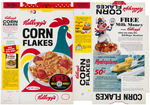 "KELLOGG'S CORN FLAKES" FILE COPY CEREAL BOX FLAT LOT.