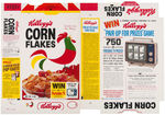 "KELLOGG'S CORN FLAKES" FILE COPY CEREAL BOX FLAT LOT.