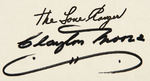 CLAYTON MOORE SIGNED AMOCO "THE LONE RANGER CREED."