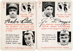 "AUTOGRAPHS" COMPLETE BOXED CARD GAME WITH BABE RUTH & JOE DIMAGGIO.