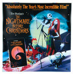 "TIM BURTON'S THE NIGHTMARE BEFORE CHRISTMAS" VHS RELEASE POSTER.