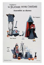 "TIM BURTON'S THE NIGHTMARE BEFORE CHRISTMAS" NECA RESIN FIGURE PROMOTIONAL BANNER & SHEET.