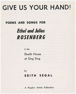 AUTHOR SIGNED BOOKLET IN SUPPORT OF "ETHEL AND JULIUS ROSENBERG IN THE DEATH HOUSE AT SING SING."