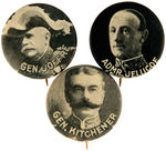 THREE WWI MILITARY LEADERS BY PILGRIM BADGE.