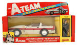 THE A-TEAM CORVETTE AND ARMORED CAR VEHICLE PAIR.