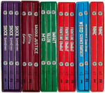 RUSS COCHRAN “EC COMIC” LIBRARY COMPLETE COLLECTION OF  60 BLACK AND WHITE VOLUMES IN 16 SLIPCASES.