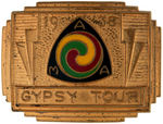 "GYPSY TOUR 1938 AMA" HEAVY BRASS BELT BUCKLE.