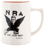 PRINCETON CLASS OF 1934 BEER MUG WITH NRA DESIGN.